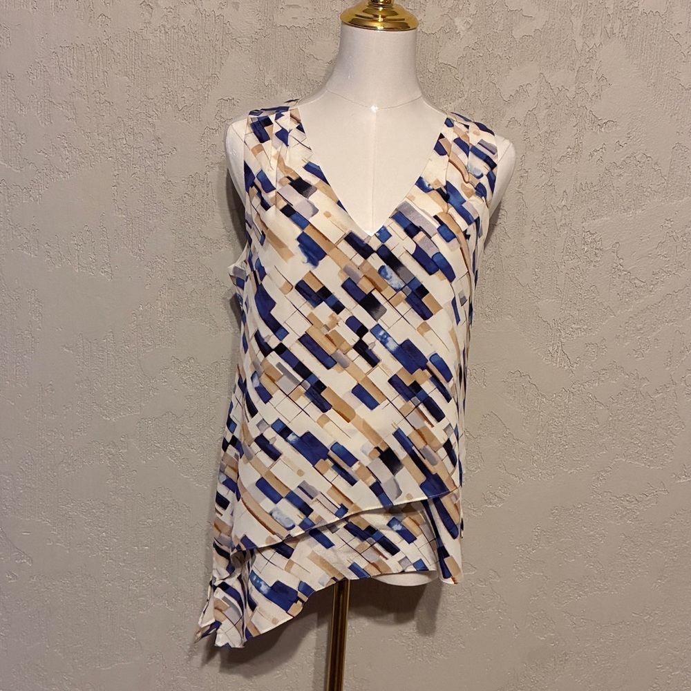 WHBM SILK Asymmetrical Top